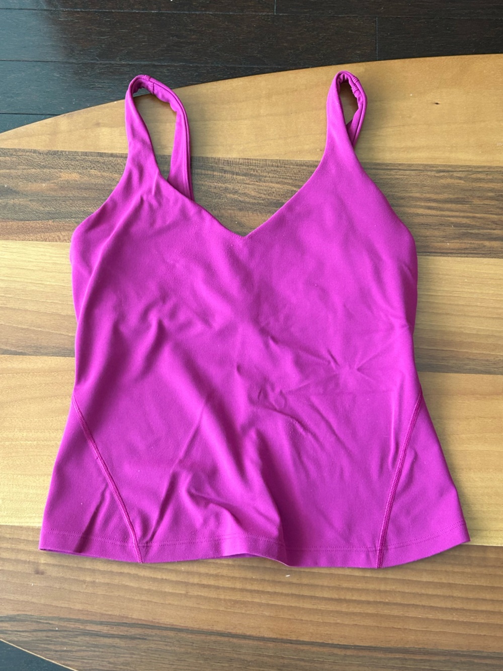 Lululemon Magenta Built-In Bra Tank Top